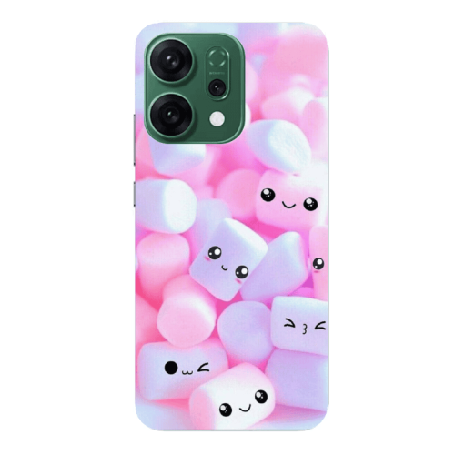 Oppo RENO 14 Pouf Smiles Transparent Silicone TPU Θήκη