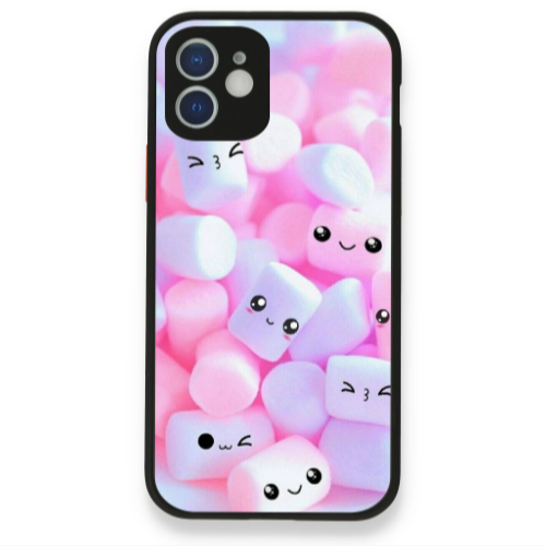 Apple iPhone 12 Pouf Smiles Black Glossy Θήκη