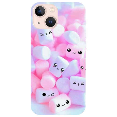 Apple iPhone 13 Pouf Smiles Transparent Silicone TPU Θήκη