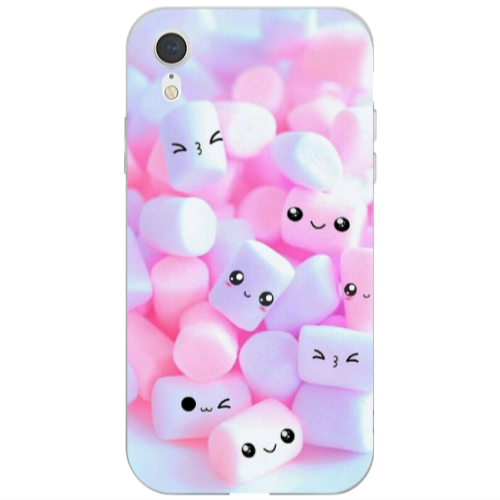 Apple iPhone Xr Pouf Smiles Transparent Silicone TPU Θήκη