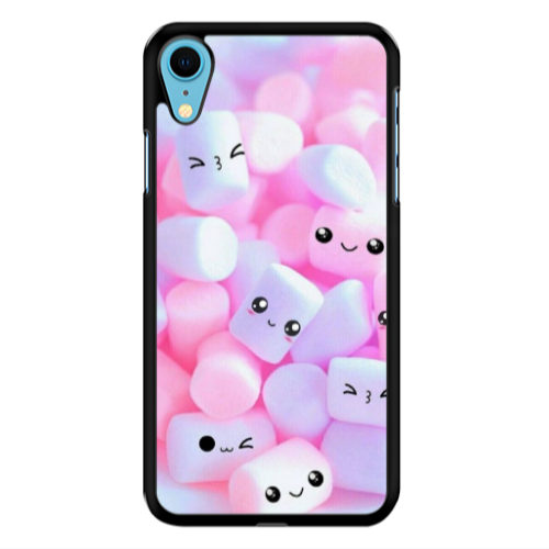 Apple iPhone Xr Pouf Smiles Black Glossy Θήκη