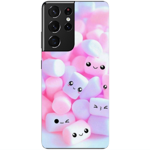 Samsung S21 Ultra Pouf Smiles Transparent Silicone TPU Θήκη