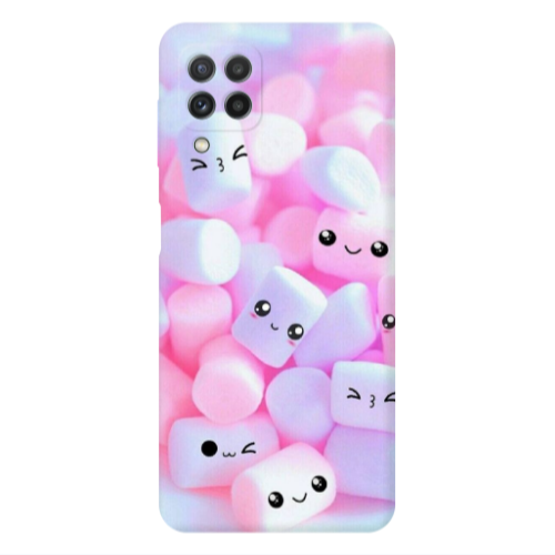 Samsung A22 4G Pouf Smiles Transparent Silicone TPU Θήκη