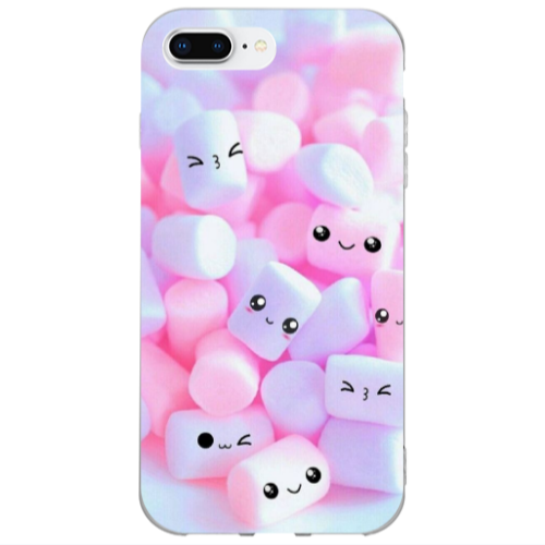 Apple iPhone 7 Plus Pouf Smiles Transparent Silicone TPU Θήκη