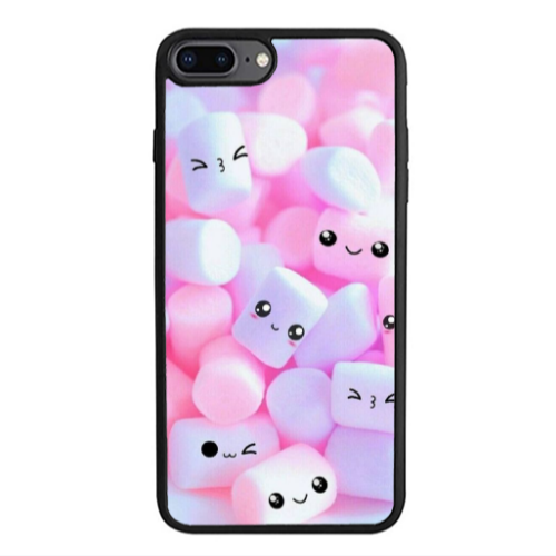 Apple iPhone 7 Plus Pouf Smiles Black Glossy Θήκη