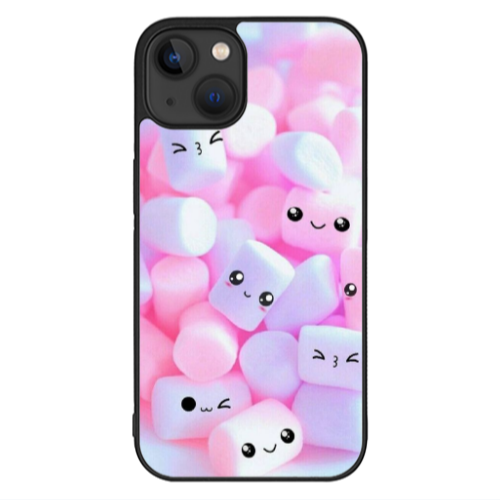 Apple iPhone 13 Mini Pouf Smiles Black Glossy Θήκη