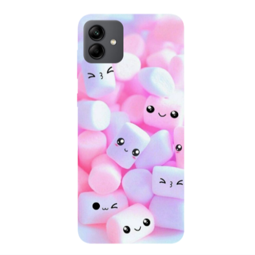 Samsung A04 Pouf Smiles Transparent Silicone TPU Θήκη