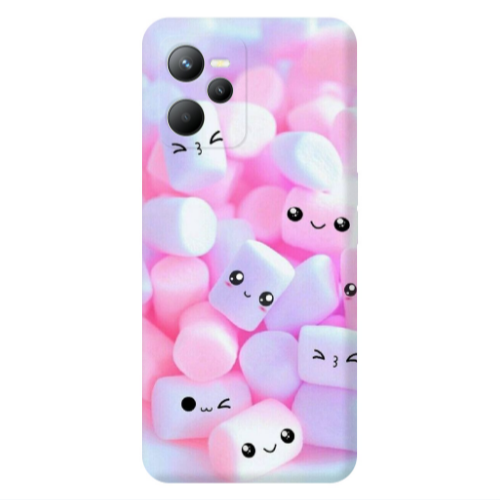 Realme C35 Pouf Smiles Transparent Silicone TPU Θήκη