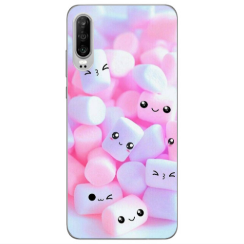 Huawei P30 Pouf Smiles Transparent Silicone TPU Θήκη