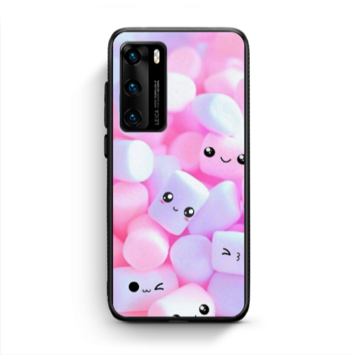 Huawei P40 Pouf Smiles Black Glossy Θήκη