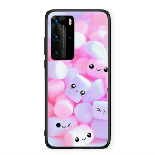 Huawei P40 Pro Pouf Smiles Black Glossy Θήκη