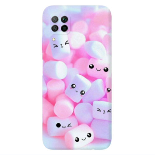 Huawei P40 Lite Pouf Smiles Transparent Silicone TPU Θήκη