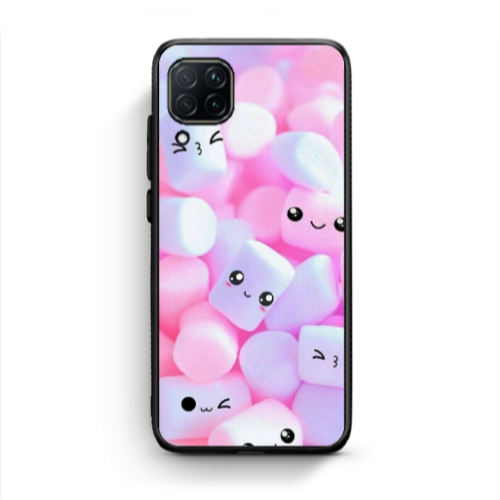 Huawei P40 Lite Pouf Smiles Black Glossy Θήκη
