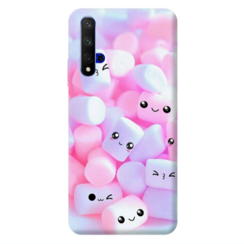 Huawei Nova 5 T Pouf Smiles Transparent Silicone TPU Θήκη