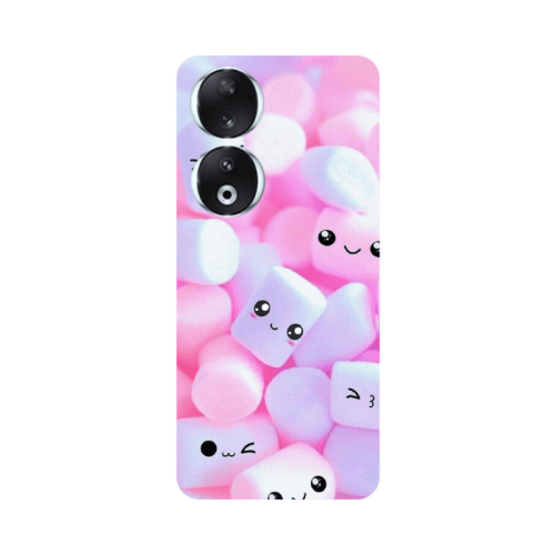 Honor 90 5G Pouf Smiles Transparent Silicone TPU Θήκη