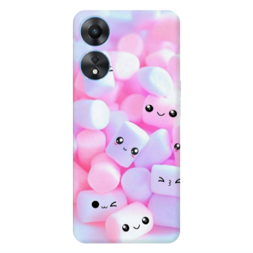 Oppo A 98 Pouf Smiles Transparent Silicone TPU Θήκη