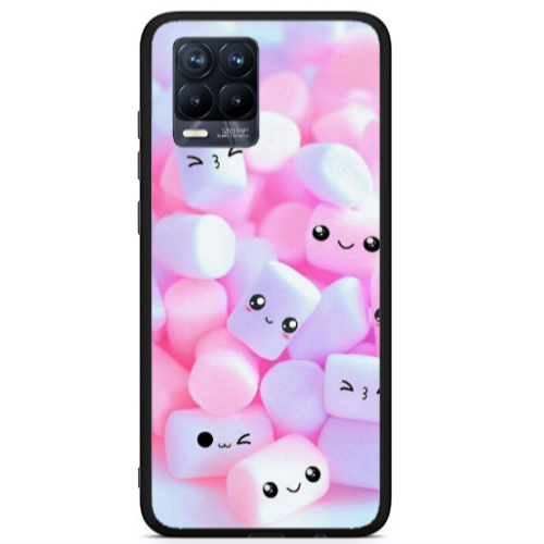 Realme 8 i Pouf Smiles Black Glossy Θήκη