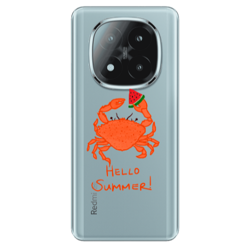Xiaomi Redmi Note 14 Pro + 5g Hello Summer! Transparent Silicone TPU Θήκη