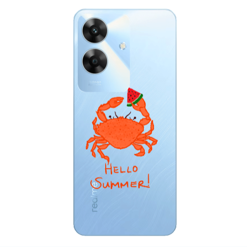 Realme Note 60 Hello Summer! Transparent Silicone TPU Θήκη