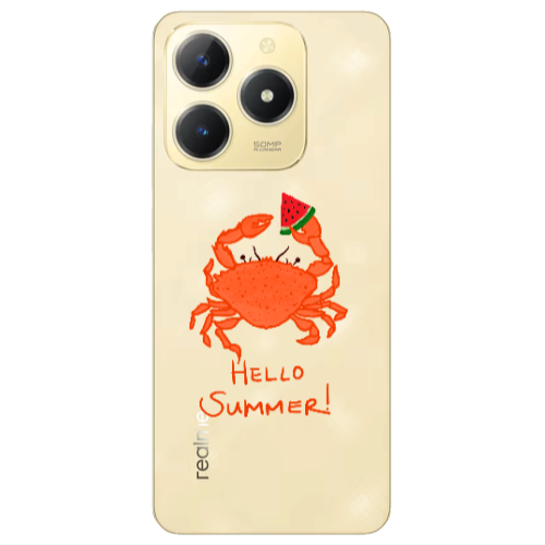 Realme C61 Hello Summer! Transparent Silicone TPU Θήκη