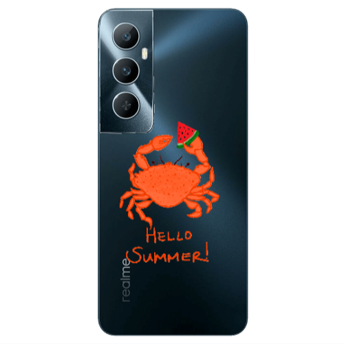 Realme C65 Hello Summer! Transparent Silicone TPU Θήκη