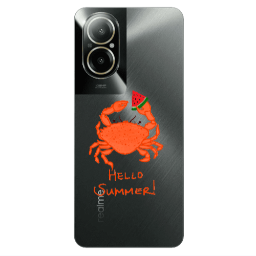 Realme C67 Hello Summer! Transparent Silicone TPU Θήκη