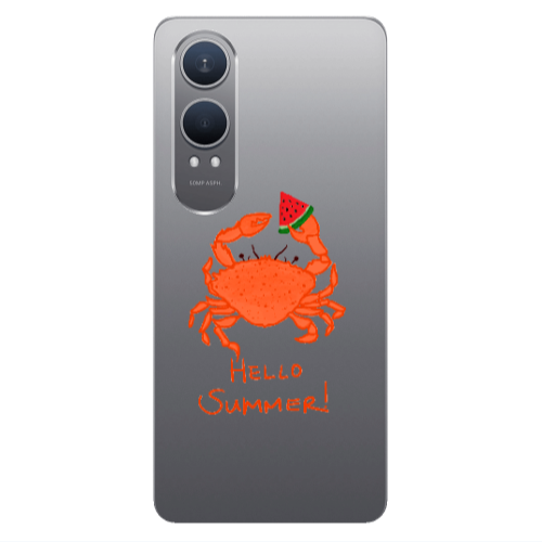 Oneplus Nord Ce 4 lite Hello Summer! Transparent Silicone TPU Θήκη