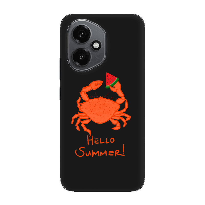 Honor Magic 400 Hello Summer! Black Colored Silicone TPU Θήκη