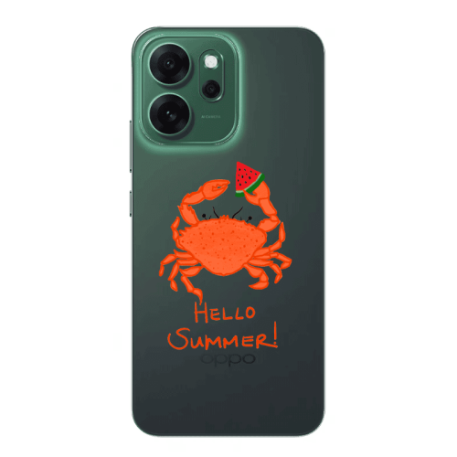 Oppo Reno 14 FS Hello Summer! Transparent Silicone TPU Θήκη
