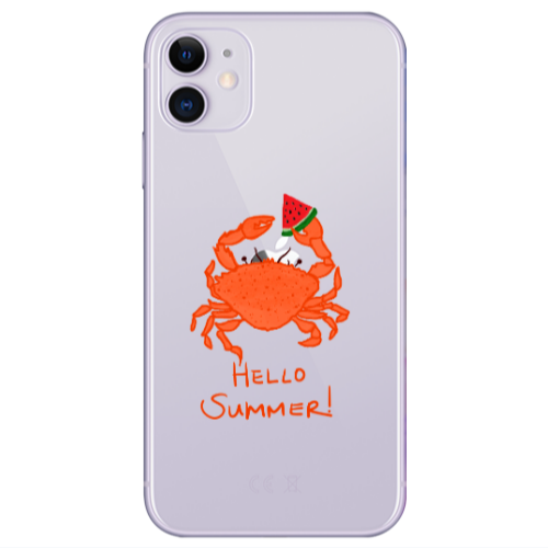 Apple iPhone 11  Hello Summer! Transparent Silicone TPU Θήκη