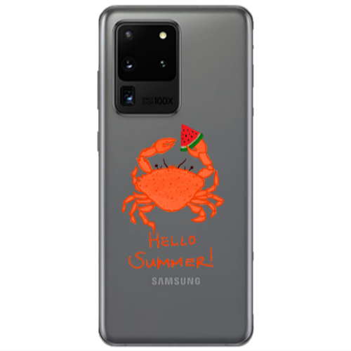 Samsung S20 Ultra Hello Summer! Transparent Silicone TPU Θήκη