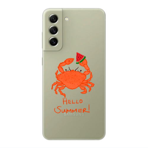 Samsung S22 Plus Hello Summer! Transparent Silicone TPU Θήκη