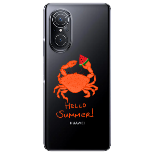 Huawei Nova 9 SE Hello Summer! Transparent Silicone TPU Θήκη