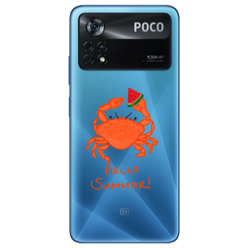Xiaomi Poco X4 Pro Hello Summer! Transparent Silicone TPU Θήκη