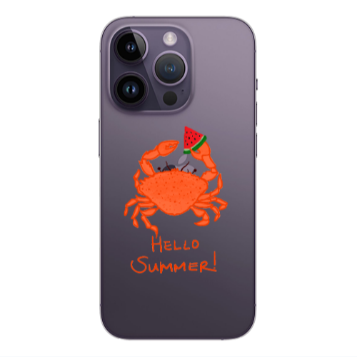 Apple iPhone 14 Pro  Hello Summer! Transparent Silicone TPU Θήκη