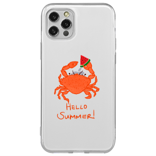 Apple iPhone 12 Pro Hello Summer! Transparent Silicone TPU Θήκη