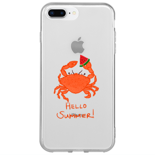 Apple iPhone 7 Plus Hello Summer! Transparent Silicone TPU Θήκη
