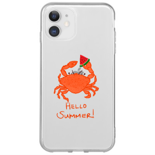 Apple iPhone 12 Mini Hello Summer! Transparent Silicone TPU Θήκη