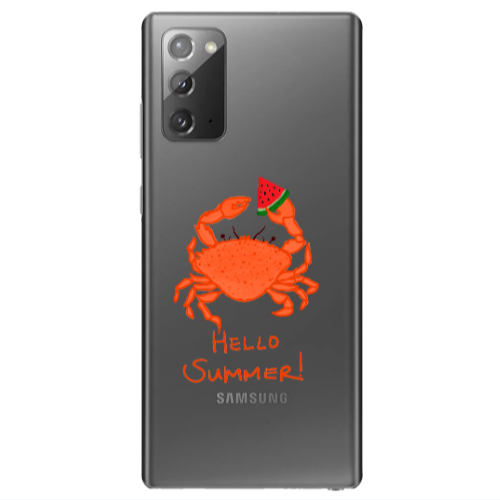 Samsung Note 20 Hello Summer! Transparent Silicone TPU Θήκη