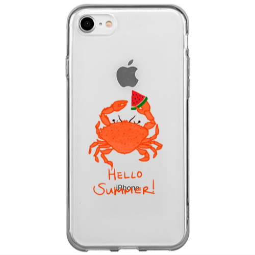 Apple iPhone SE 2020 Hello Summer! Transparent Silicone TPU Θήκη