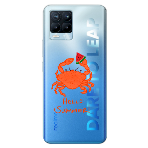 Realme 8 Pro Hello Summer! Transparent Silicone TPU Θήκη