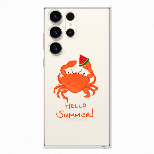 Samsung S23 Ultra Hello Summer! Transparent Silicone TPU Θήκη