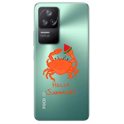 Xiaomi Poco F4 Hello Summer! Transparent Silicone TPU Θήκη