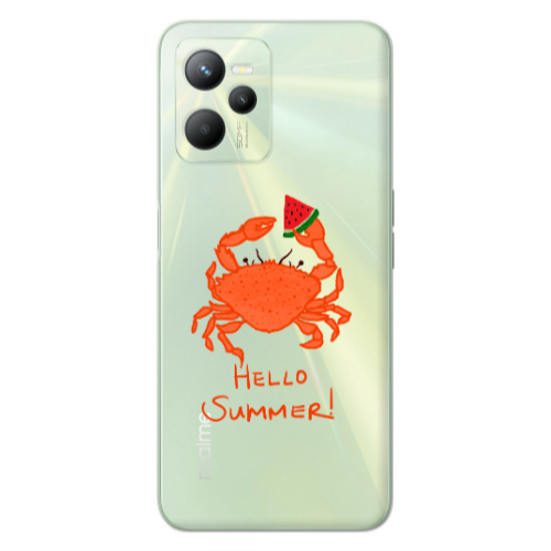 Realme C35 Hello Summer! Transparent Silicone TPU Θήκη