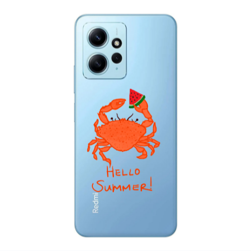 Xiaomi Redmi Note 12 4G Hello Summer! Transparent Silicone TPU Θήκη