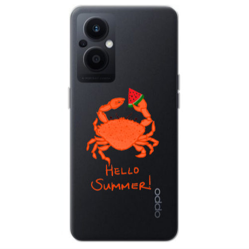 Oppo Reno 7 Lite Hello Summer! Transparent Silicone TPU Θήκη