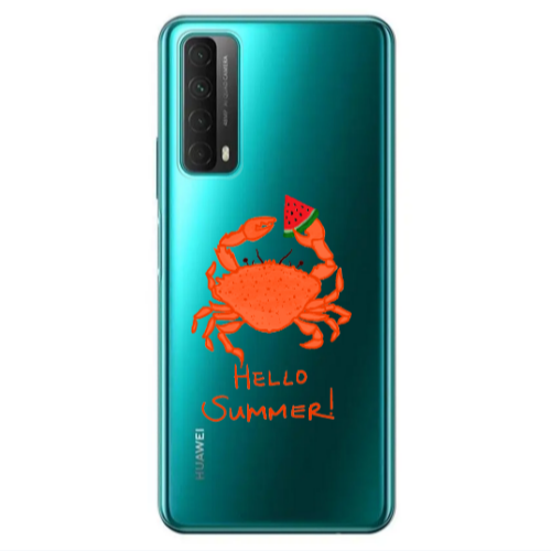 Huawei P Smart 2021 Hello Summer! Transparent Silicone TPU Θήκη