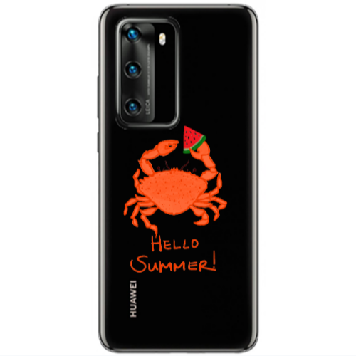 Huawei P40 Hello Summer! Transparent Silicone TPU Θήκη
