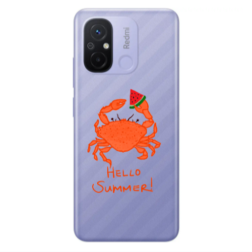 Xiaomi Redmi 12C Hello Summer! Transparent Silicone TPU Θήκη