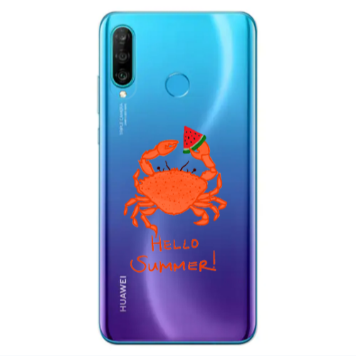 Huawei P30 Lite Hello Summer! Transparent Silicone TPU Θήκη